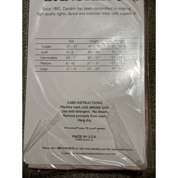 2 Danskin Ultra Shimmery Footed Tights Theat Pink Girl Large Styl 331 Dance Wear - Picture 9 of 9